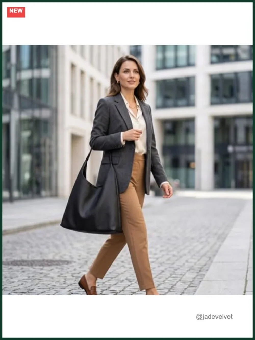 Slouchy Hobo Bag Women Vegan Leather Shoulder Tote Work Handbag